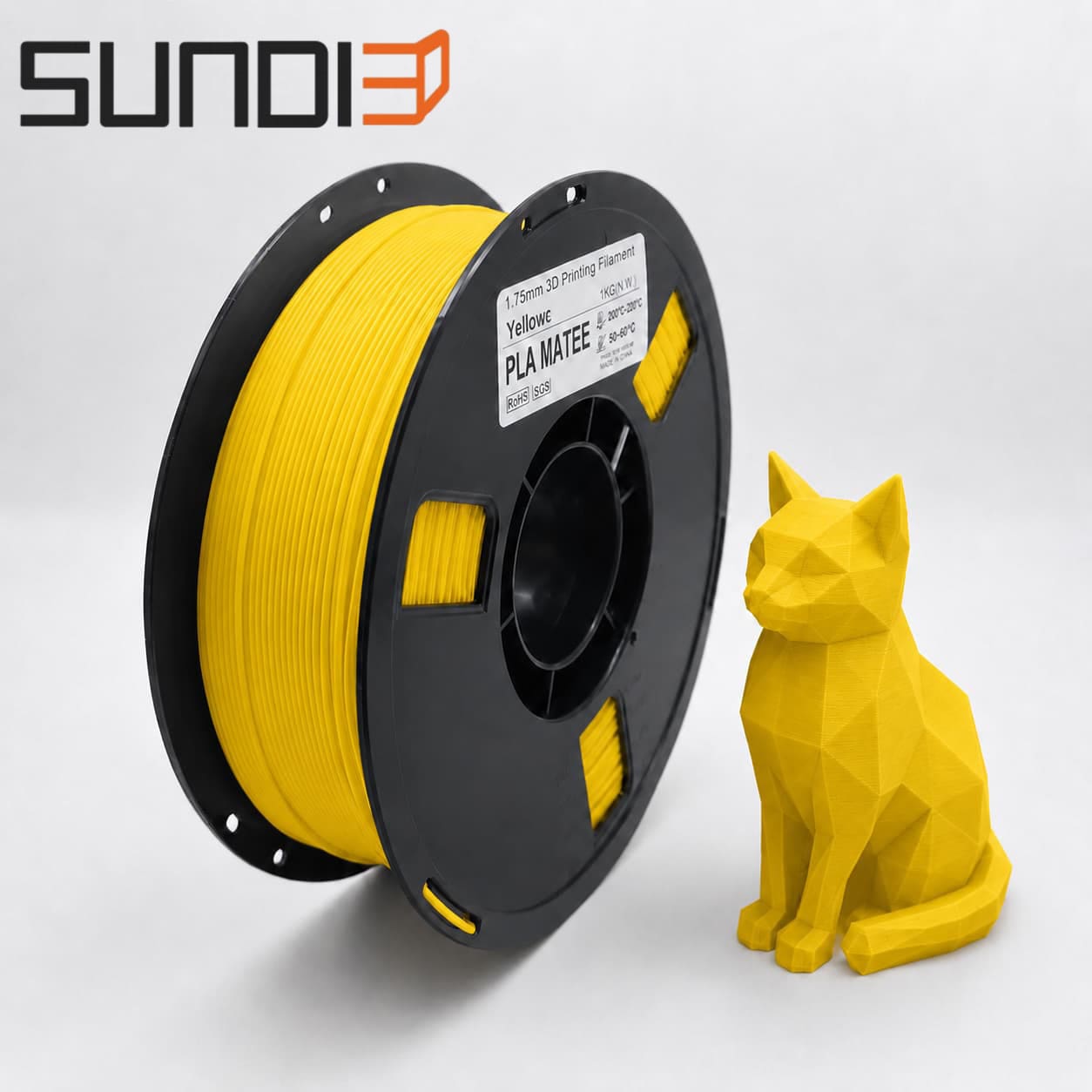 SUNDI3D Matte PLA Filament 1.75mm